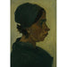 Maalauksen jäljennös Tête de paysanne - Vincent van Gogh