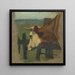 Tête et cou de vache dans un pâturage - Floris Verster — kehystetty taideteos seinällä