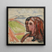 Tête par tête dans le paysage - Edvard Munch — kehystetty taideteos seinällä
