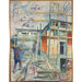 Maalauksen jäljennös The Building of the Winter Studio - Edvard Munch