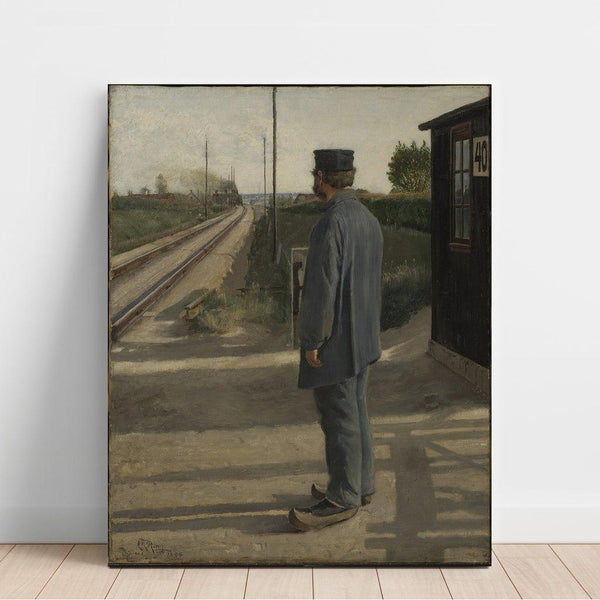 Maalauksen jäljennös The Lineman - Laurits Andersen Ring