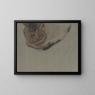 Theo Nieuwenhuis - Liggende kat.webp