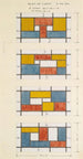 Projekti lasimaalausta varten - Theo van Doesburg — näkymä teoksesta