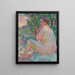 Varjossa pensaasta - Theo van Rysselberghe — kehystetty taideteos seinällä