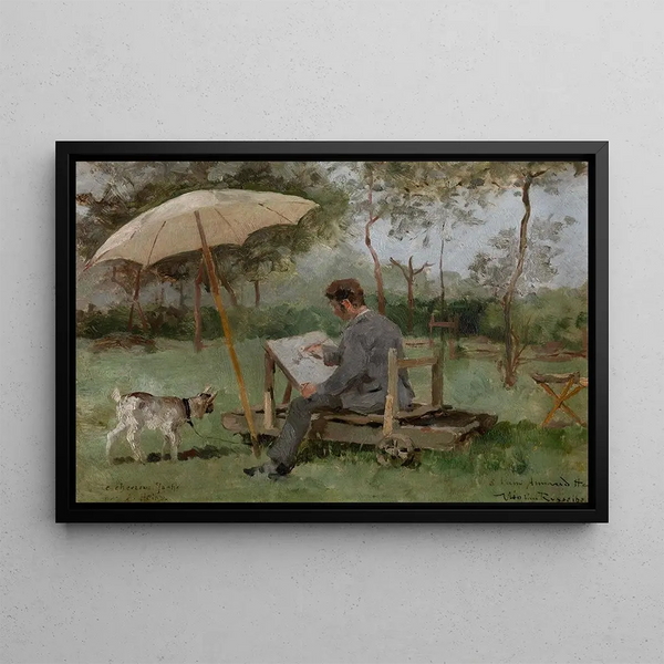 Theo van Rysselberghe - Armand Heins Painting Outdoors.webp