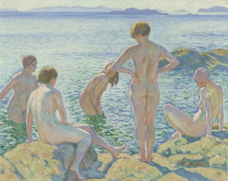 Baadsters - Theo van Rysselberghe — näkymä teoksesta