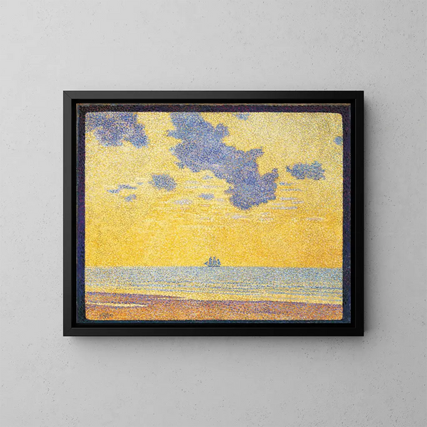Suuret pilvet - Theo van Rysselberghe — kehystetty taideteos seinällä