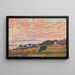 La Baie au soleil couchant, Saint-Clair - Theo van Rysselberghe — kehystetty taideteos seinällä