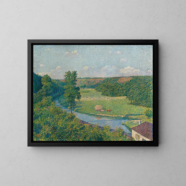 La vallée de la Sambre - Theo van Rysselberghe — kehystetty taideteos seinällä