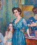 Madame von Bodenhausenin maalaus lapsensa Lulin kanssa - Theo van Rysselberghe — näkymä teoksesta