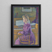 Maria, tuleva rouva Henry Van de Velde - Theo van Rysselberghe — kehystetty taideteos seinällä