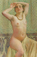 Paquita kaulakorin kanssa - Theo van Rysselberghe — näkymä teoksesta