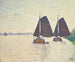 Kalastajat Scheldt-joella - Theo van Rysselberghe — näkymä teoksesta