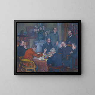 Theo van Rysselberghe - The Lecture by Emile Verhaeren.webp