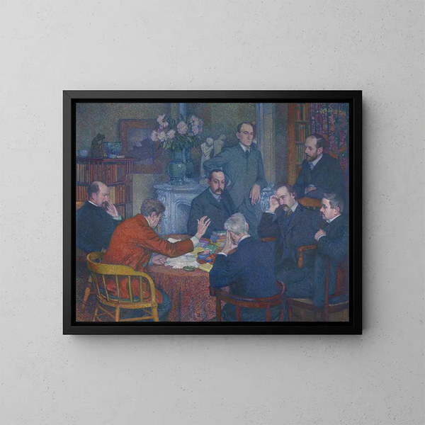 La Lecture - Theo van Rysselberghe — kehystetty taideteos seinällä