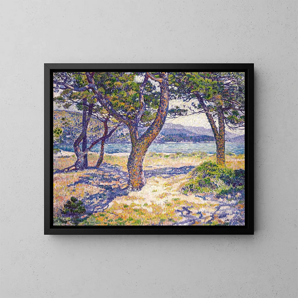 La Méditerranée à Le Lavandou - Theo van Rysselberghe — kehystetty taideteos seinällä