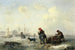 La Neva Saint-Petersburgissa Leningradissa talvella - Theodor Hildebrandt — näkymä teoksesta