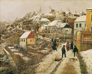 Theodor Von Hrmann - Znaim Im Schnee Ii.webp