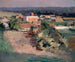 La Maison Rouge - Theodore Robinson — näkymä teoksesta