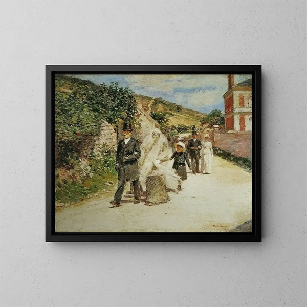 La Marche nuptiale - Theodore Robinson — kehystetty taideteos seinällä