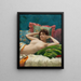 Odalisque - Theodoros Ralli — kehystetty taideteos seinällä