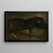 Brun hevonen - Théodore Géricault — kehystetty taideteos seinällä