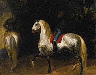 Thodore Gricault - Chevaux Gris Pommel.webp