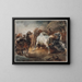 Taistelukilpahevoset - Théodore Géricault — kehystetty taideteos seinällä
