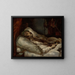 Le général Letellier sur son lit de mort - Théodore Géricault — kehystetty taideteos seinällä