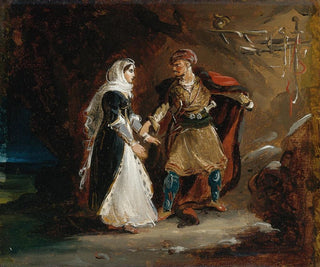 La Fiancée d'Abydos - Théodore Géricault — näkymä teoksesta