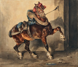 Le cheval du plâtrier - Théodore Géricault — näkymä teoksesta