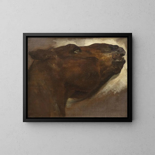 Étude d'un cheval mort - Théodore Géricault — kehystetty taideteos seinällä