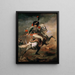The Charging Chasseur - Théodore Géricault — kehystetty taideteos seinällä