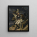The Wounded Cuirassier Study Le Cuirassier blessé quitting the fire luonnos - Théodore Géricault — kehystetty taideteos seinällä