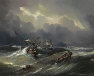 Thodore Gudin - Navire En Dtresse.webp