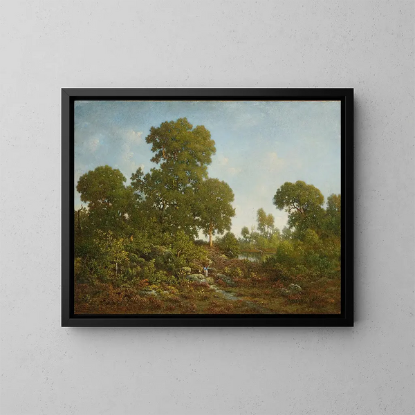 Printemps - Théodore Rousseau — kehystetty taideteos seinällä