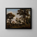 La grande forêt de chênes de Fontainebleau - Théodore Rousseau — kehystetty taideteos seinällä