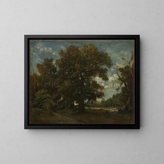 Le Chêne - Théodore Rousseau — kehystetty taideteos seinällä