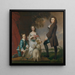 Thomas 1740-1825 ja Martha Neate 1741 jälkeen 1795 hänen holhoojansa Thomas Needhamin kanssa - Sir Joshua Reynolds — kehystetty taideteos seinällä
