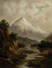 Waimakariri-joen sängyn maalaus - Thomas Attwood — näkymä teoksesta
