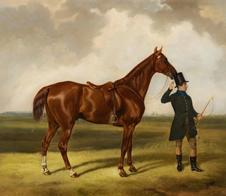 Thomas Barratt of Stockbridge - Horse and Rider in a Landscape.webp