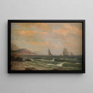 Thomas Birch - American Frigate in the Bay of St Helena.webp