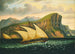 Felucca-maalaus Gibraltarin ulkopuolella - Thomas Chambers — näkymä teoksesta