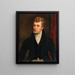Muotokuva Michael Banim 1796-1874 Tekijä - Thomas Clement Thompson — kehystetty taideteos seinällä