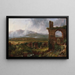 Näkymä Tivolin lähellä, aamu - Thomas Cole — kehystetty taideteos seinällä