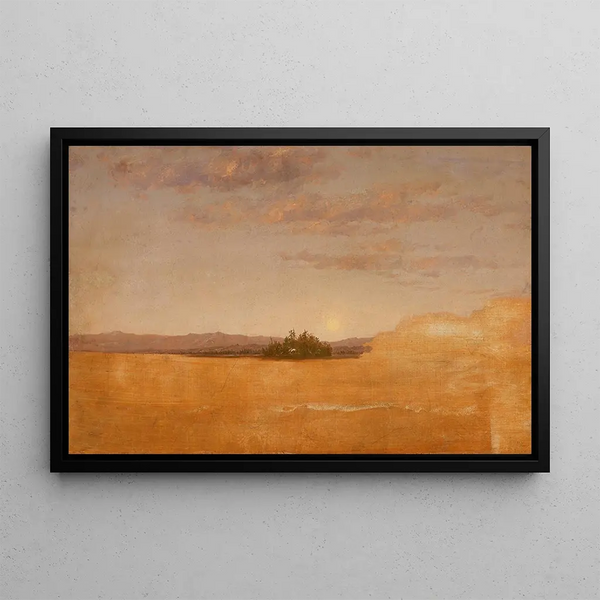Maisemakuvauksen luonnos - Thomas Cole — kehystetty taideteos seinällä