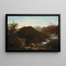 Thomas Cole - Auringonnousu Catskillsin vuoristossa — kehystetty taideteos seinällä