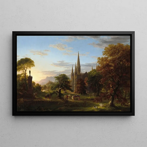 Paluu - Thomas Cole — kehystetty taideteos seinällä