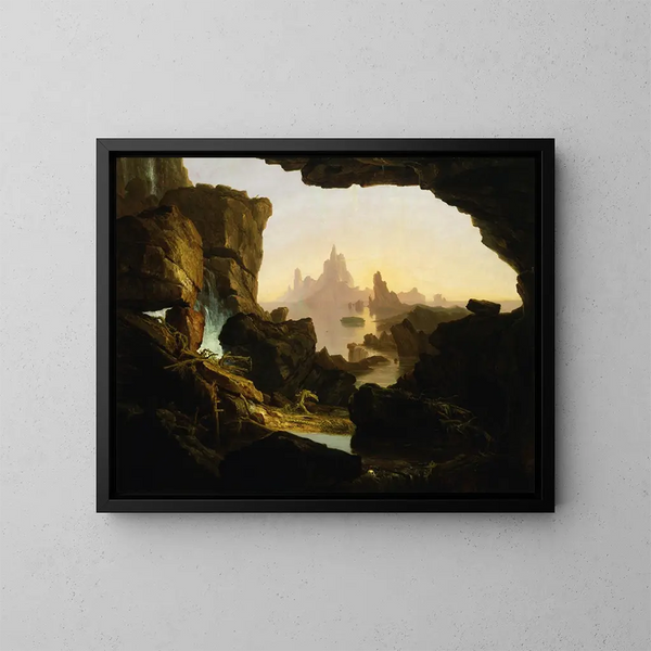 Le Retrait des Eaux du Déluge - Thomas Cole — kehystetty taideteos seinällä