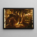 Metsäinen maisema figuureilla - Thomas Cole — kehystetty taideteos seinällä